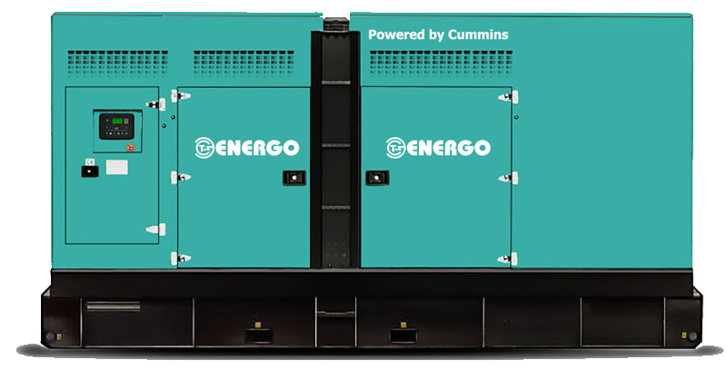 Дизельный генератор Energo AD300-T400C-S в кожухе