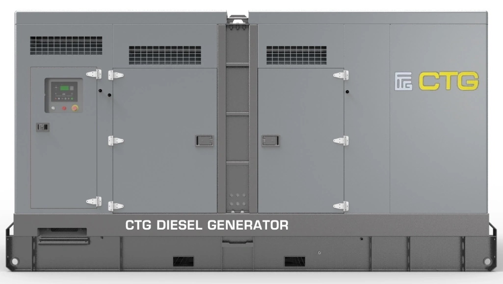 Дизельный генератор CTG 330C в кожухе
