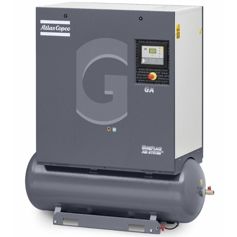 Винтовой компрессор Atlas Copco GA 7 13 с ресивером