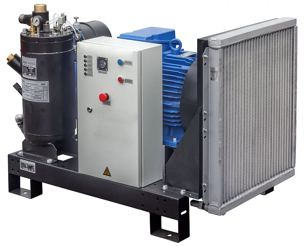 Винтовой компрессор ЗИФ СВЭ 10,6/0,7 (на салазках)