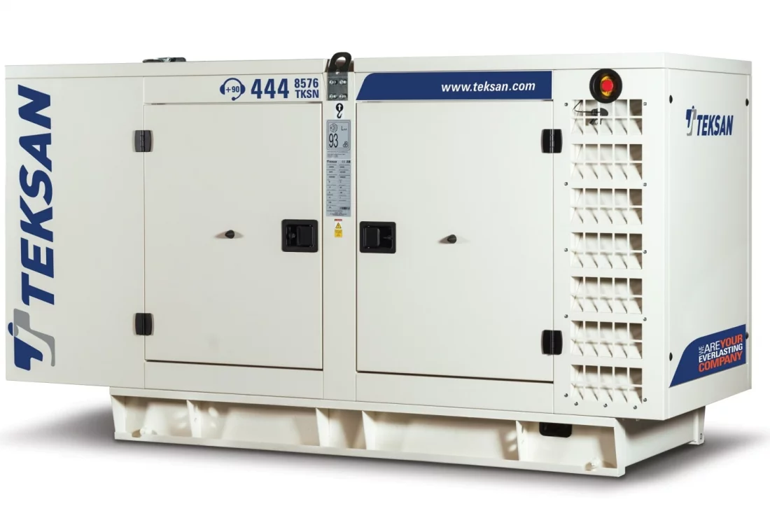 Дизельный генератор Teksan TJ400DW5C в кожухе