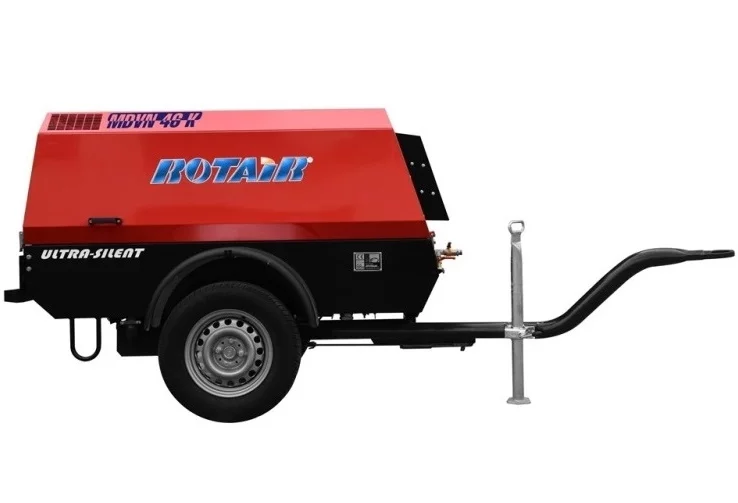 Дизельный компрессор Rotair MDVN 46K-10 на шасси