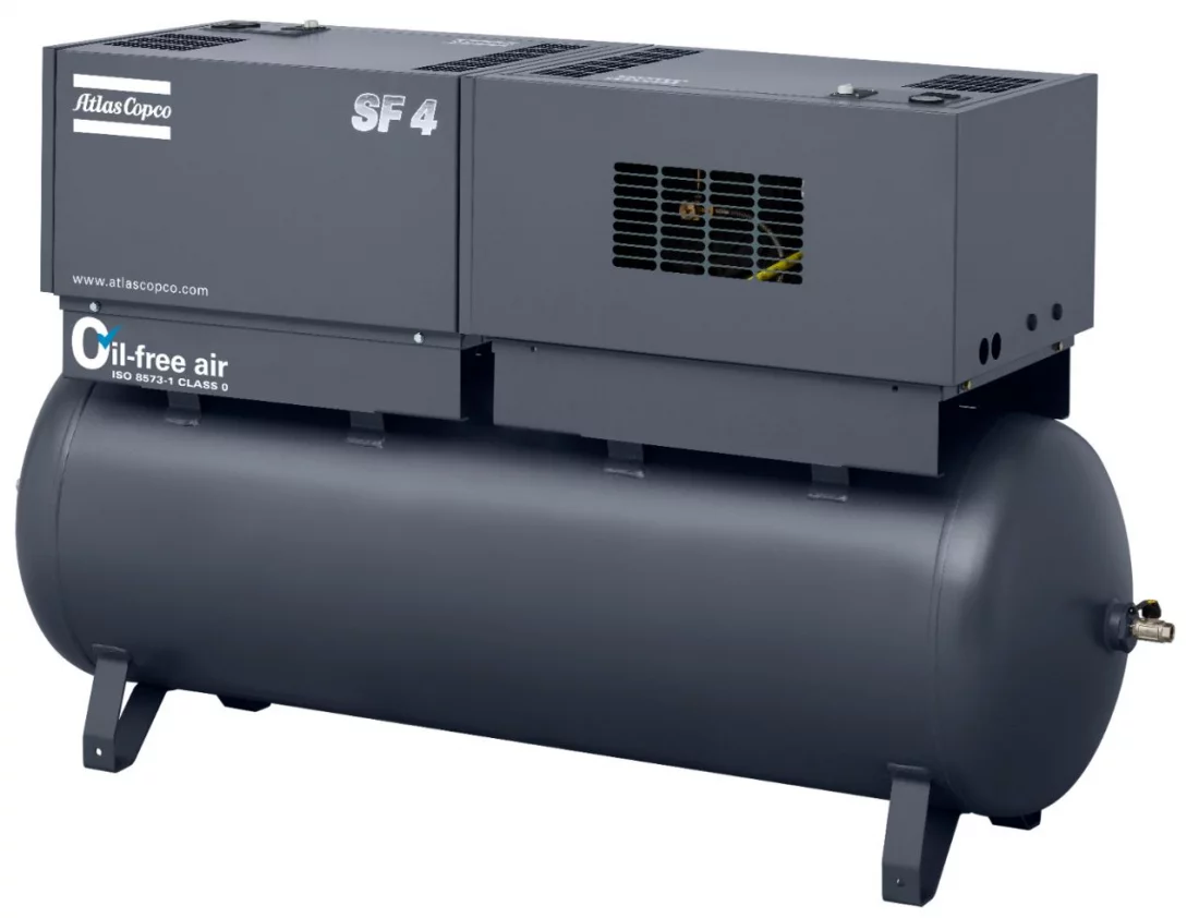 Спиральный компрессор Atlas Copco SF6 10P SKID TWIN (500l)