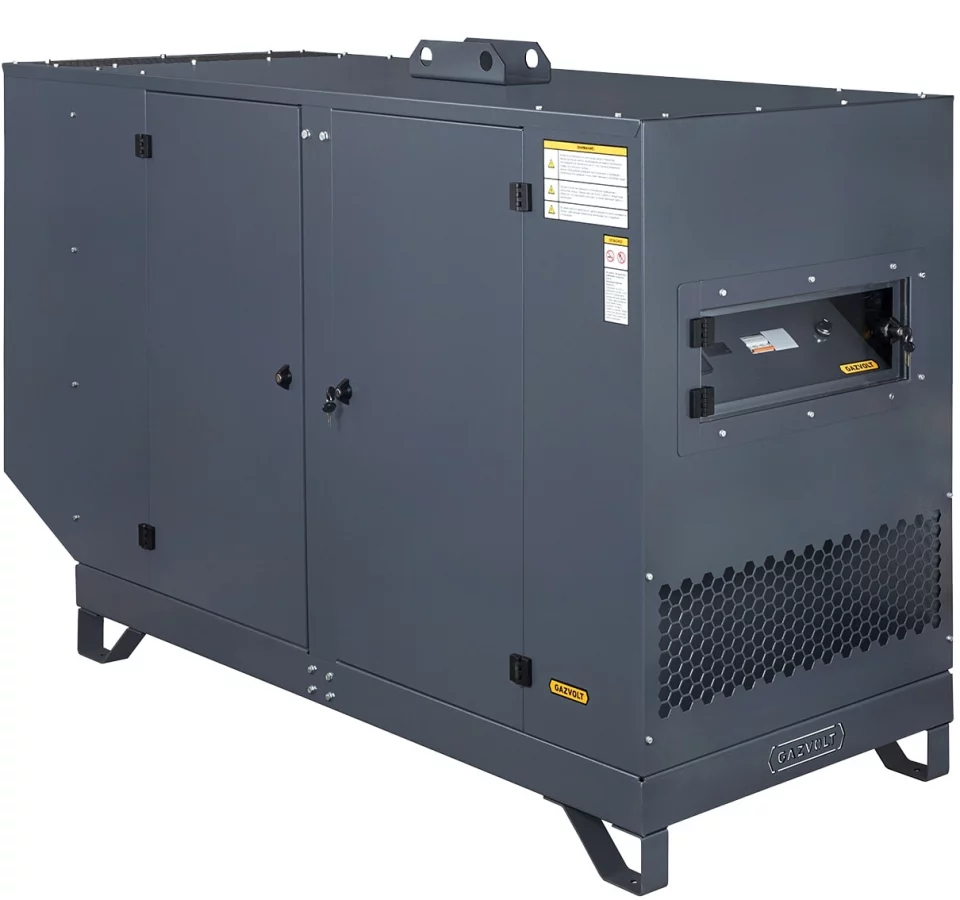 Газовый генератор Gazvolt 30T21 в кожухе с АВР
