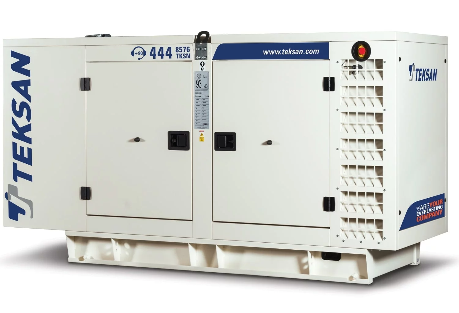 Дизельный генератор Teksan TJ580DW5C в кожухе