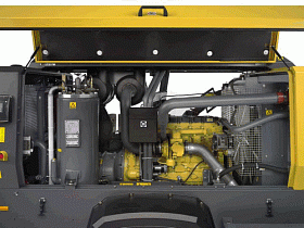 Дизельный компрессор Atlas Copco XAMS 407 CD на шасси — фото 4