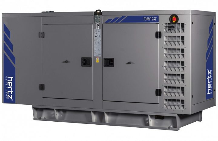 Дизельный генератор Hertz HG 90 DL в кожухе с АВР