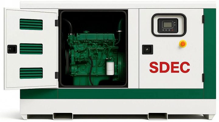 Дизельный генератор SDEC GMP 413SD в кожухе