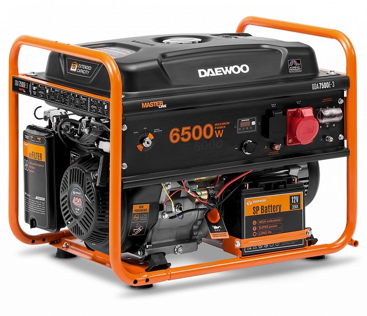 Бензиновый генератор Daewoo GDA 7500E-3