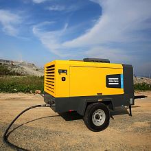 Дизельный компрессор Atlas Copco XAHS 400 PACE 12 на шасси — фото 3