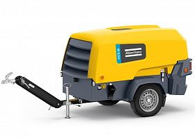 Дизельный компрессор Atlas Copco XATS 68 на шасси — фото 1