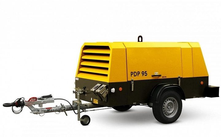 Дизельный компрессор Dalgakiran PDP 95-7 (фикс с тормозом)