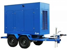 Дизельный генератор ТСС АД-80С-Т400-1РПМ5 на шасси — фото 1