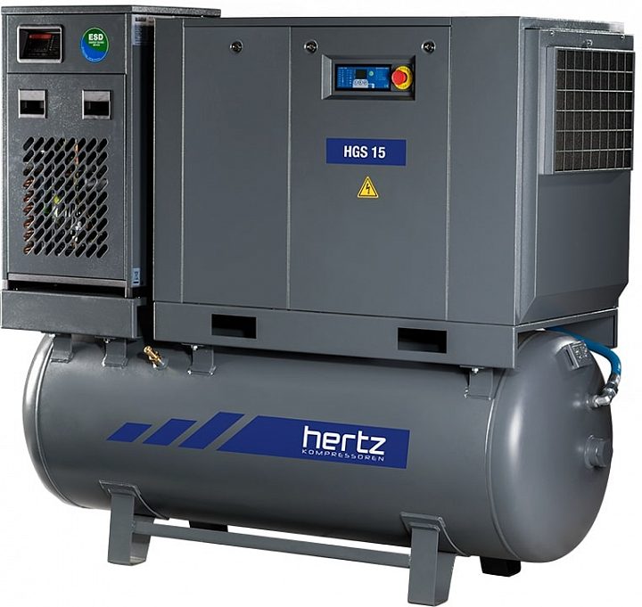 Винтовой компрессор Hertz HGS 3-10 250 Compact