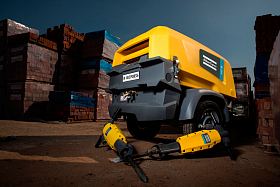 Дизельный компрессор Atlas Copco XAS 48 KD на шасси — фото 5