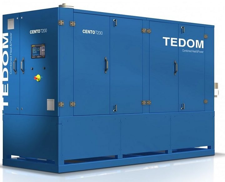 Газовый генератор Tedom Cento T100 в кожухе