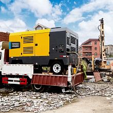Дизельный компрессор Atlas Copco XAVS 1000 12 на шасси — фото 2