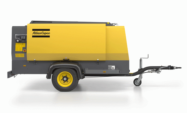 Дизельный компрессор Atlas Copco XAVS 307 CD на шасси