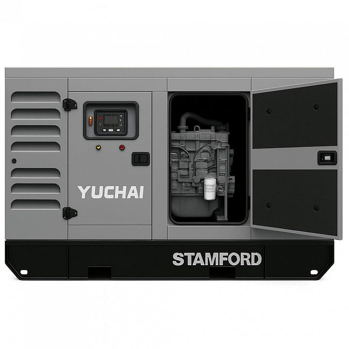 Дизельный генератор Yuchai GMP AY22 в кожухе