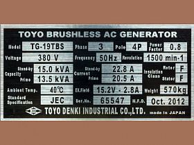 Дизельный генератор Toyo TG-19TBS с АВР — фото 29